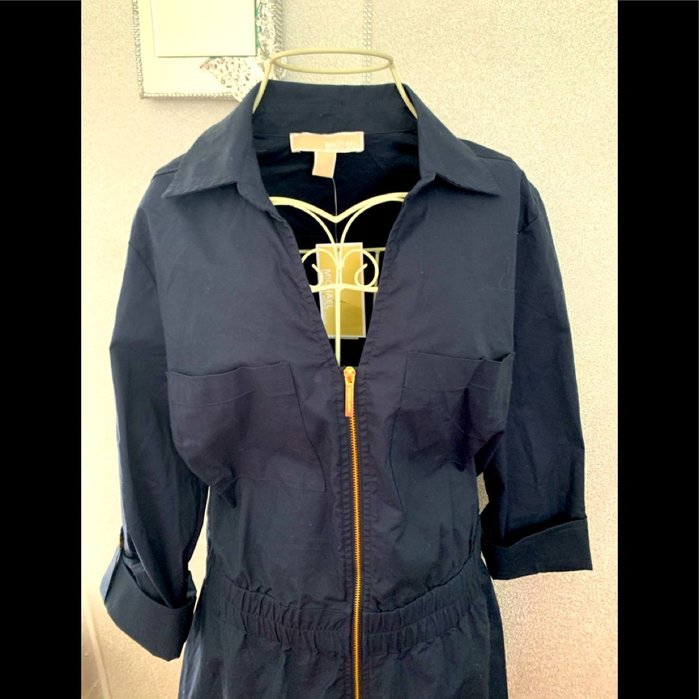 Women’s zip front shirt dress